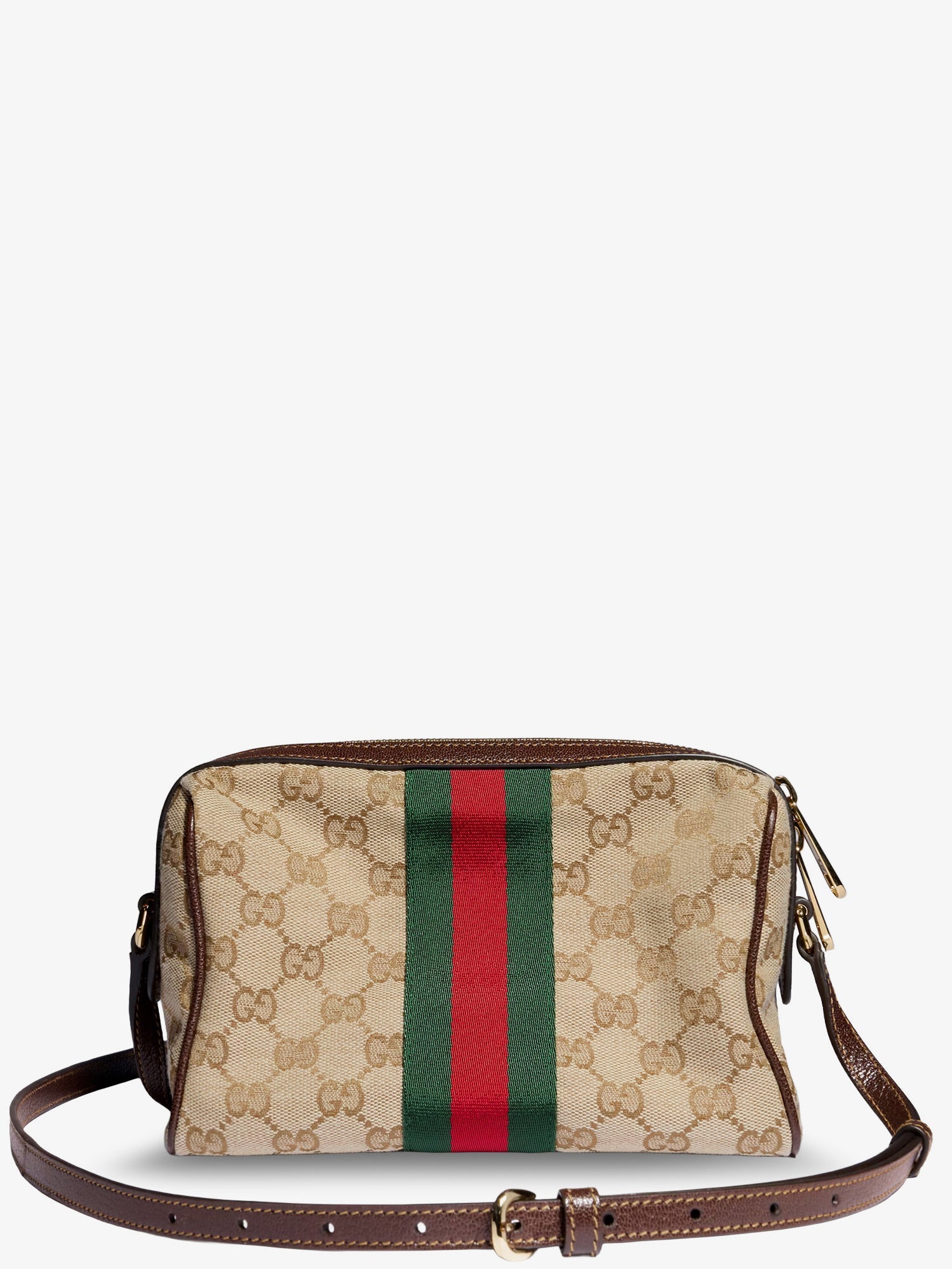GUCCI Gucci Women Camera Bag Gg Fabric Crossbody Bag With Metal Horsebit