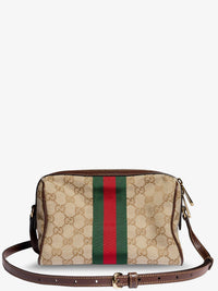 GUCCI Gucci Women Camera Bag Gg Fabric Crossbody Bag With Metal Horsebit