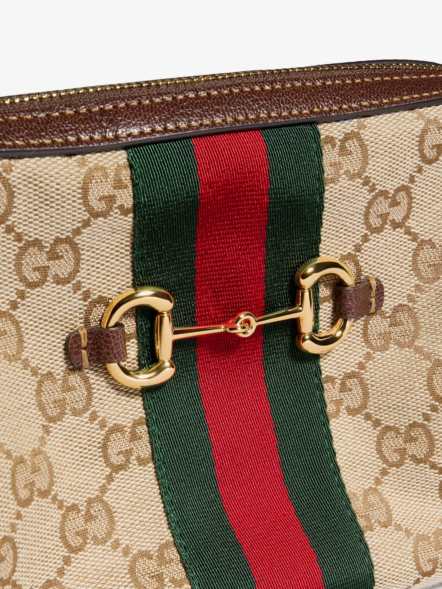 GUCCI Gucci Women Camera Bag Gg Fabric Crossbody Bag With Metal Horsebit