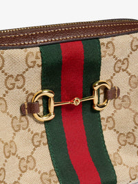 GUCCI Gucci Women Camera Bag Gg Fabric Crossbody Bag With Metal Horsebit
