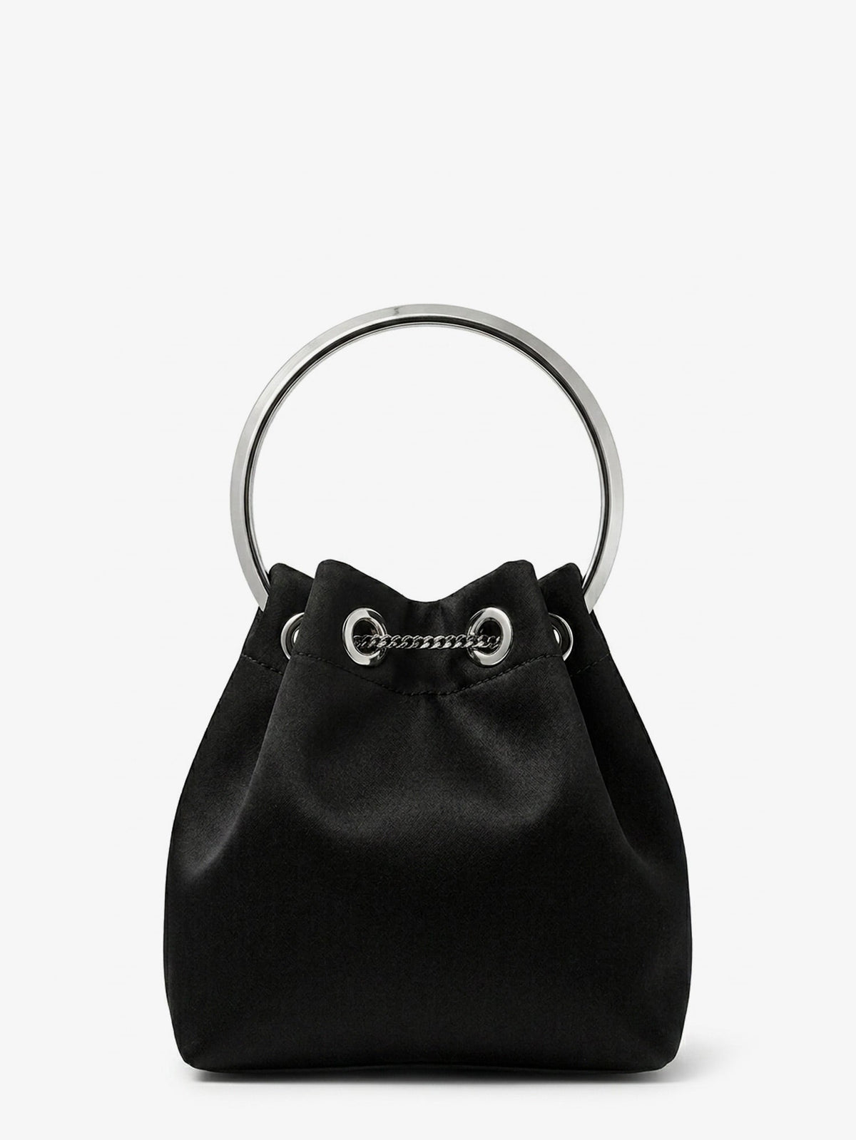 Jimmy Choo Women Bon Bon Satin Bucket Bag