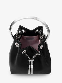 Jimmy Choo Women Bon Bon Satin Bucket Bag