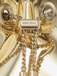 Jimmy Choo Women Bon Bon Metallic Leather Bucket Bag