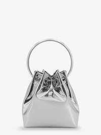 Jimmy Choo Women Bonbon Bucket Bag In Mirrored Fabric
