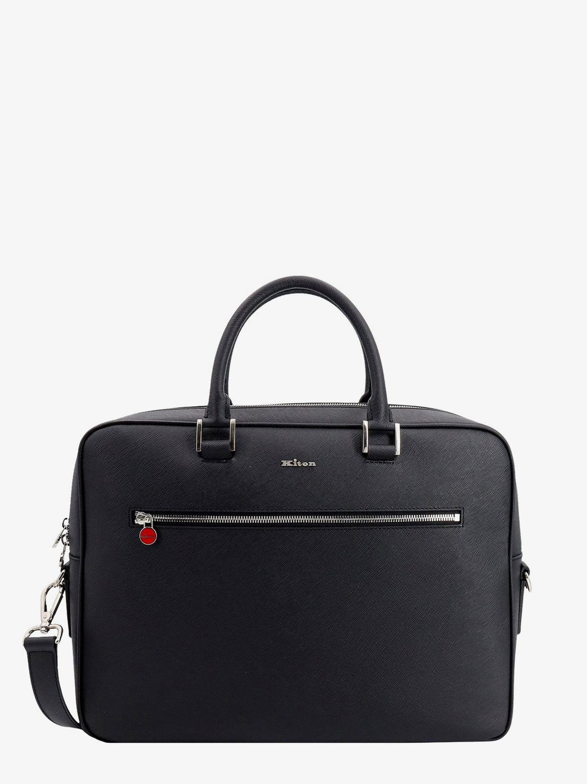 Kiton Ciro Paone Men Leather Work Bag