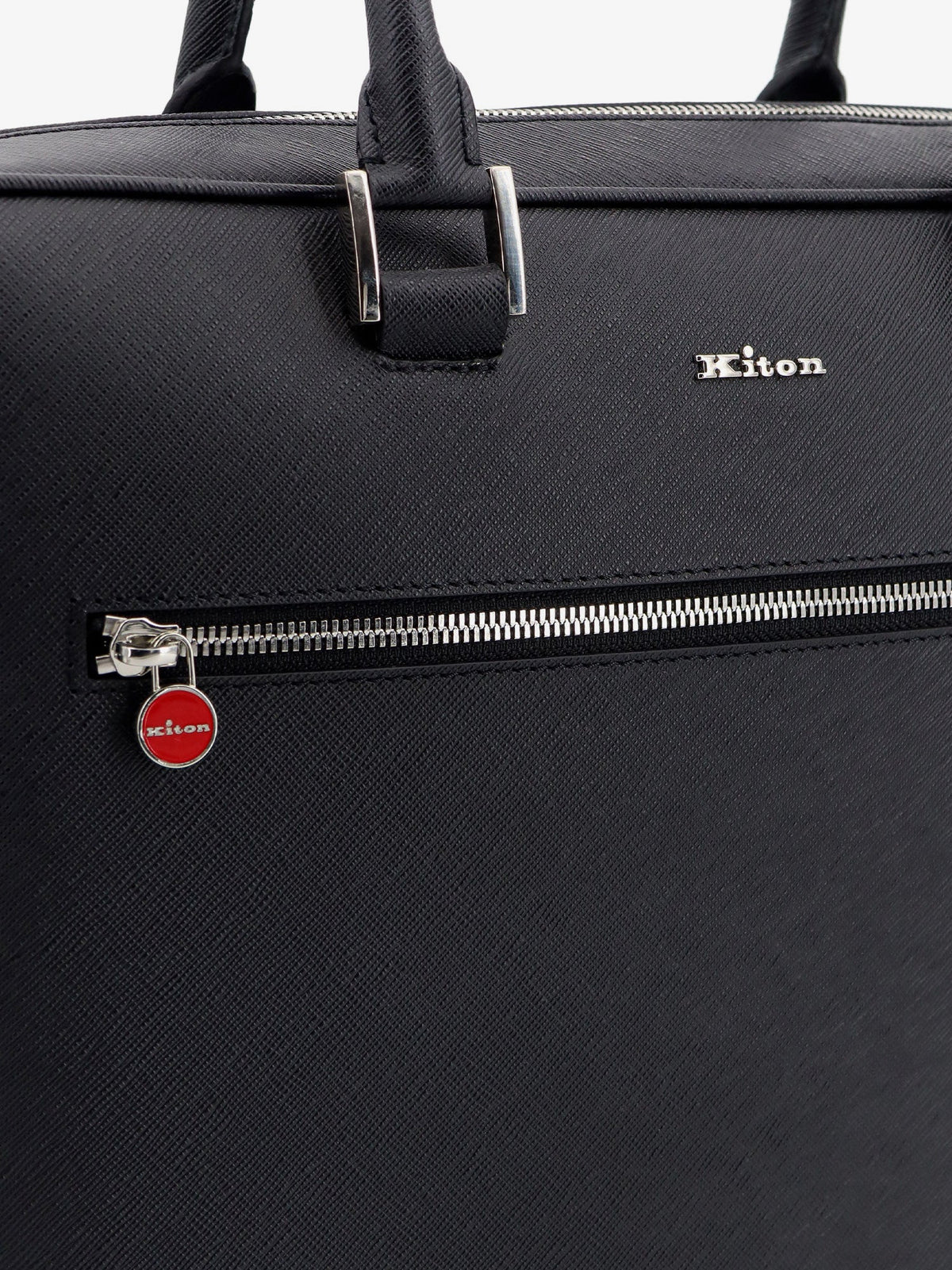 Kiton Ciro Paone Men Leather Work Bag