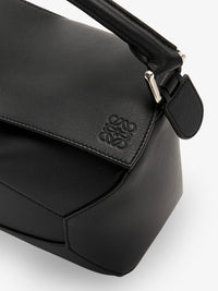 Loewe Women Puzzle Edge Leather Handbag With Engraved Anagram Logo