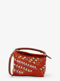 Loewe Women Paula's Ibiza-Puzzle Edge Multicolor Crochet Handbag