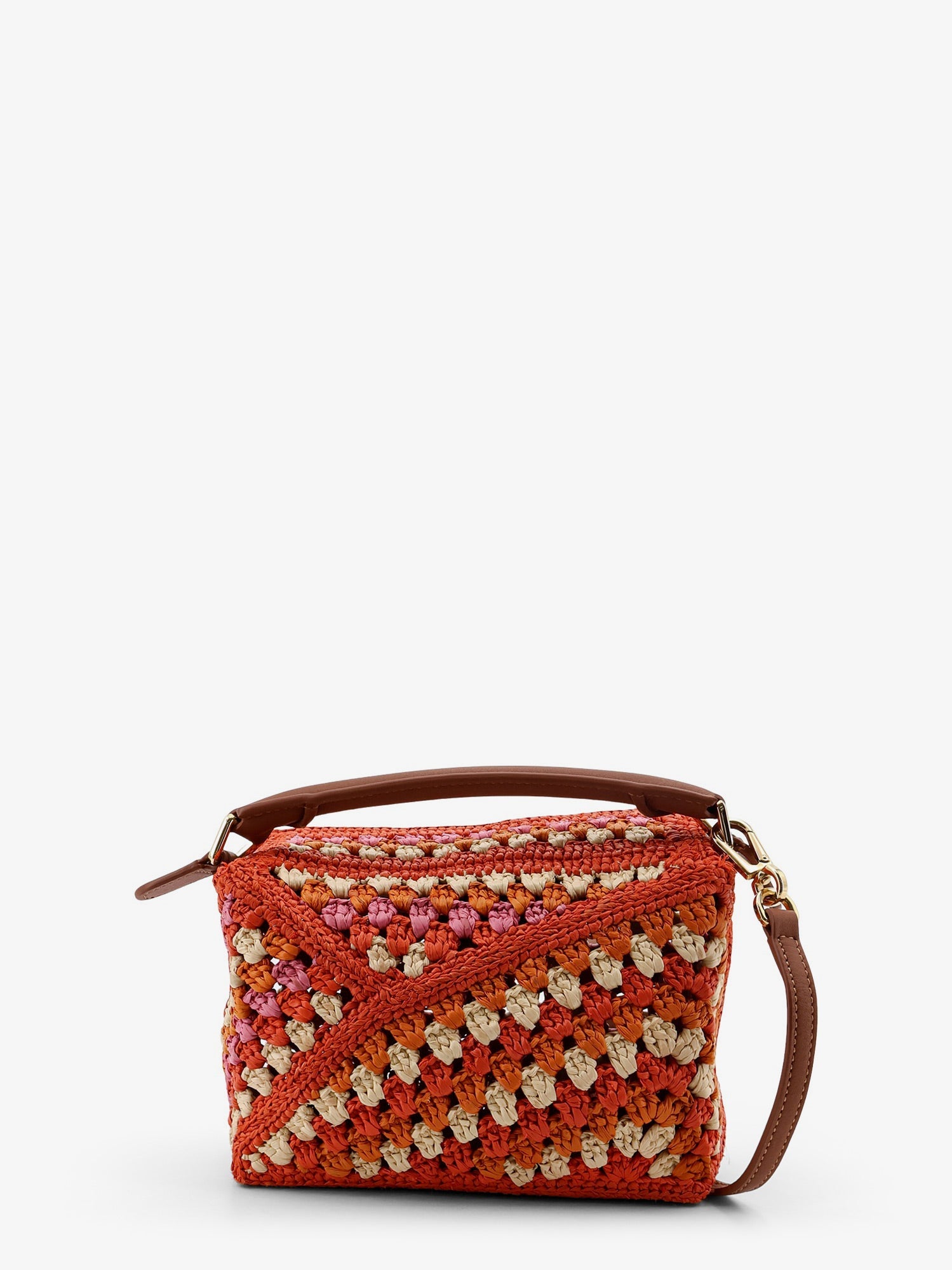 Loewe Women Paula's Ibiza-Puzzle Edge Multicolor Crochet Handbag