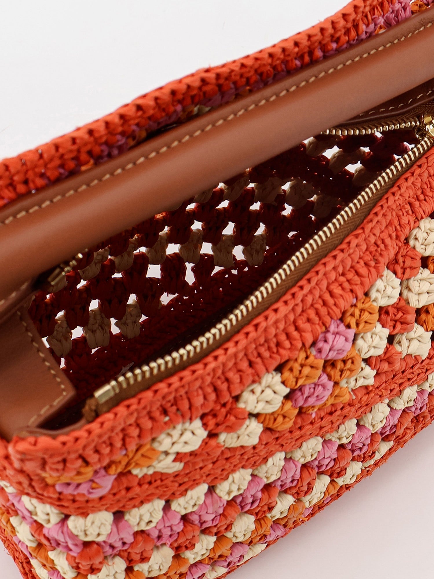 Loewe Women Paula's Ibiza-Puzzle Edge Multicolor Crochet Handbag