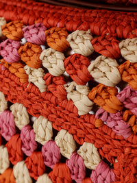 Loewe Women Paula's Ibiza-Puzzle Edge Multicolor Crochet Handbag