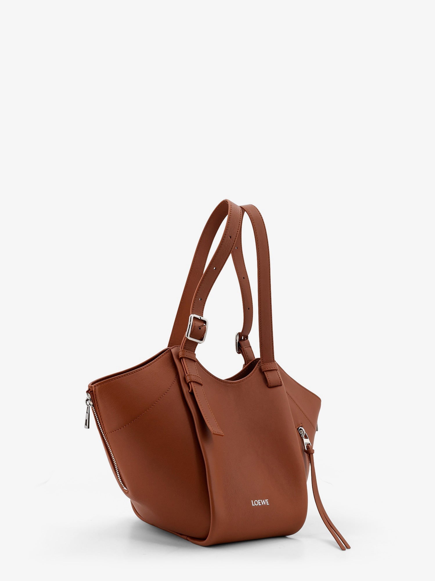 Loewe Women Hammock Flip Leather Handbag With Front Lettering Logo