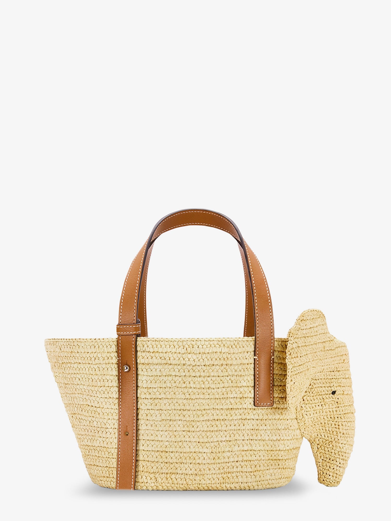 LOEWE Loewe Women Elephan Rafia And Leather Handbag