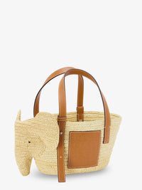 LOEWE Loewe Women Elephan Rafia And Leather Handbag