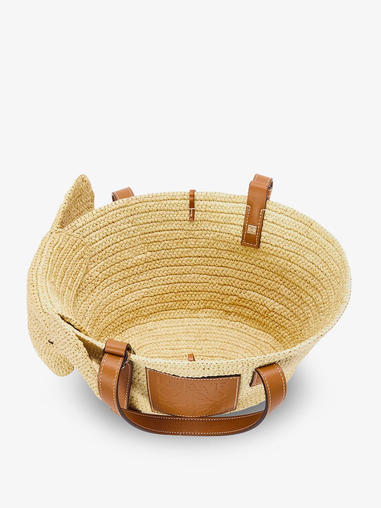 LOEWE Loewe Women Elephan Rafia And Leather Handbag