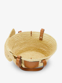 LOEWE Loewe Women Elephan Rafia And Leather Handbag