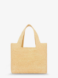 Loewe Women Paula's Ibiza -Small Loewe Font Raffia Handbag With Embroidered Logo On The Front