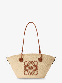 LOEWE Loewe Women Paula's Ibiza Anagram Palm Leaf And Leather Shoulder Bag