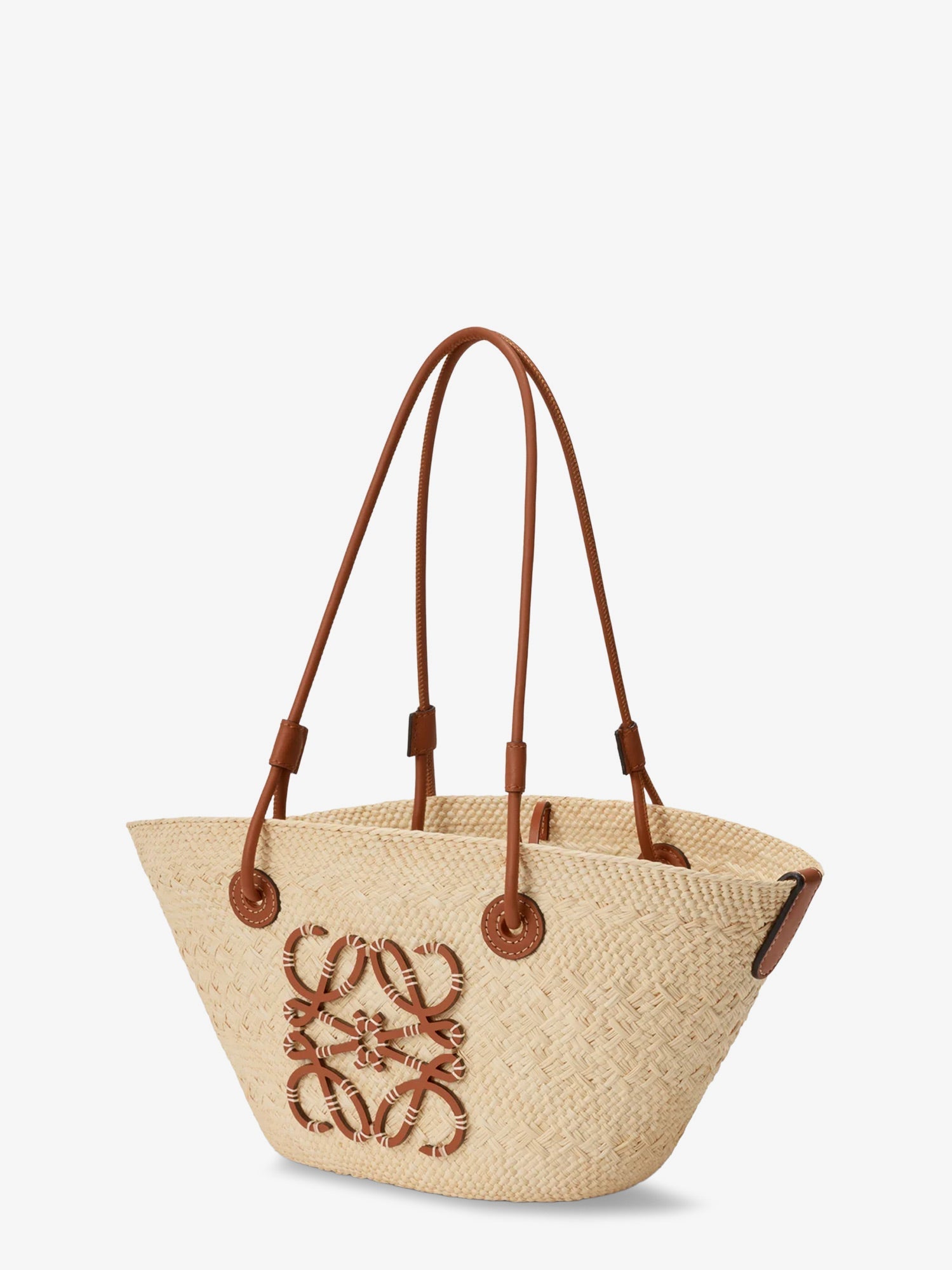 LOEWE Loewe Women Paula's Ibiza Anagram Palm Leaf And Leather Shoulder Bag