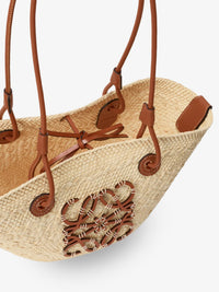 LOEWE Loewe Women Paula's Ibiza Anagram Palm Leaf And Leather Shoulder Bag
