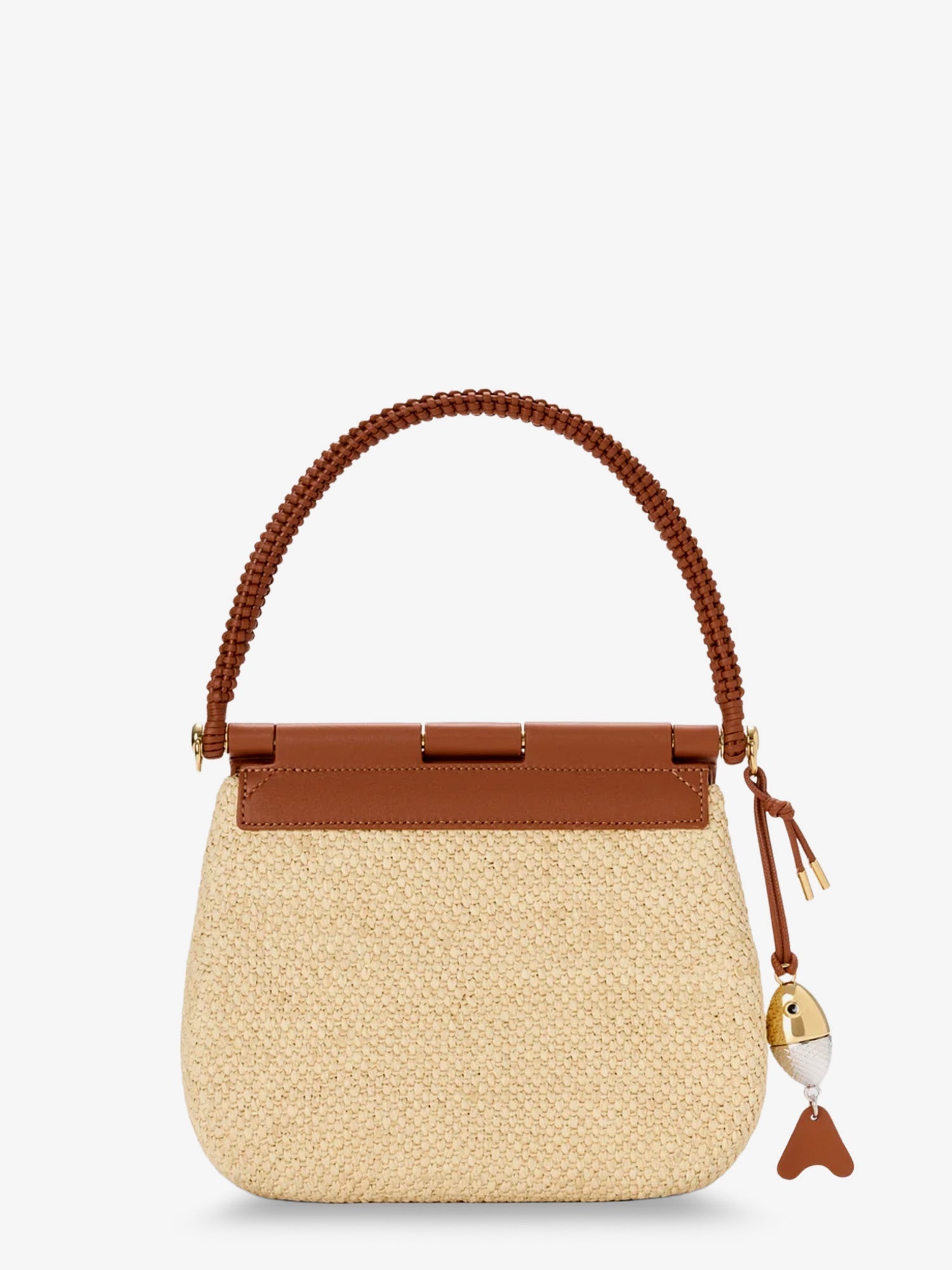 LOEWE Loewe Women Paula's Ibiza Raffia And Leather Pescador Crossbody Bag