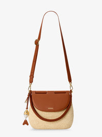 LOEWE Loewe Women Paula's Ibiza Raffia And Leather Pescador Crossbody Bag