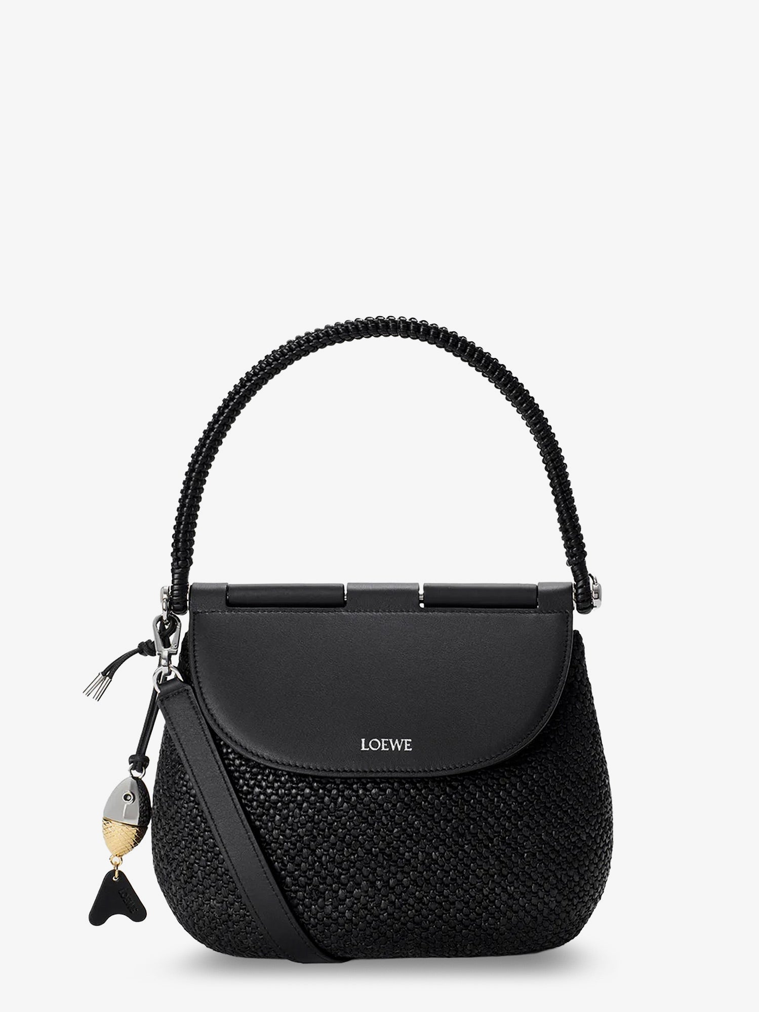 LOEWE Loewe Women Paula's Ibiza -Pescador Raffia And Leather Handbag