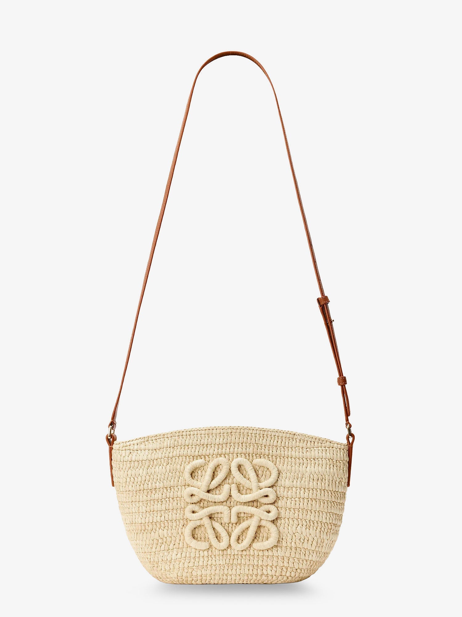 LOEWE Loewe Women Paula's Ibiza -Eclipse Raffia And Leather Crossbody Bag