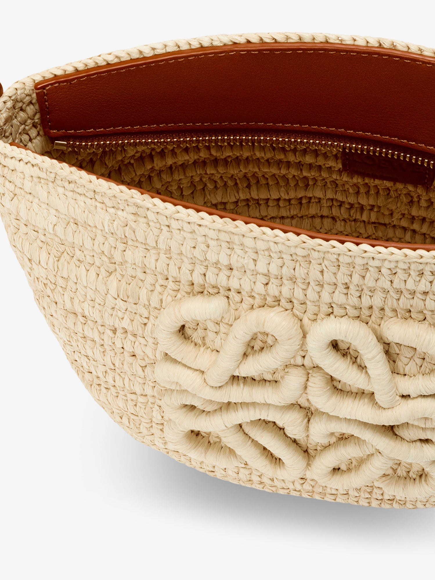LOEWE Loewe Women Paula's Ibiza -Eclipse Raffia And Leather Crossbody Bag