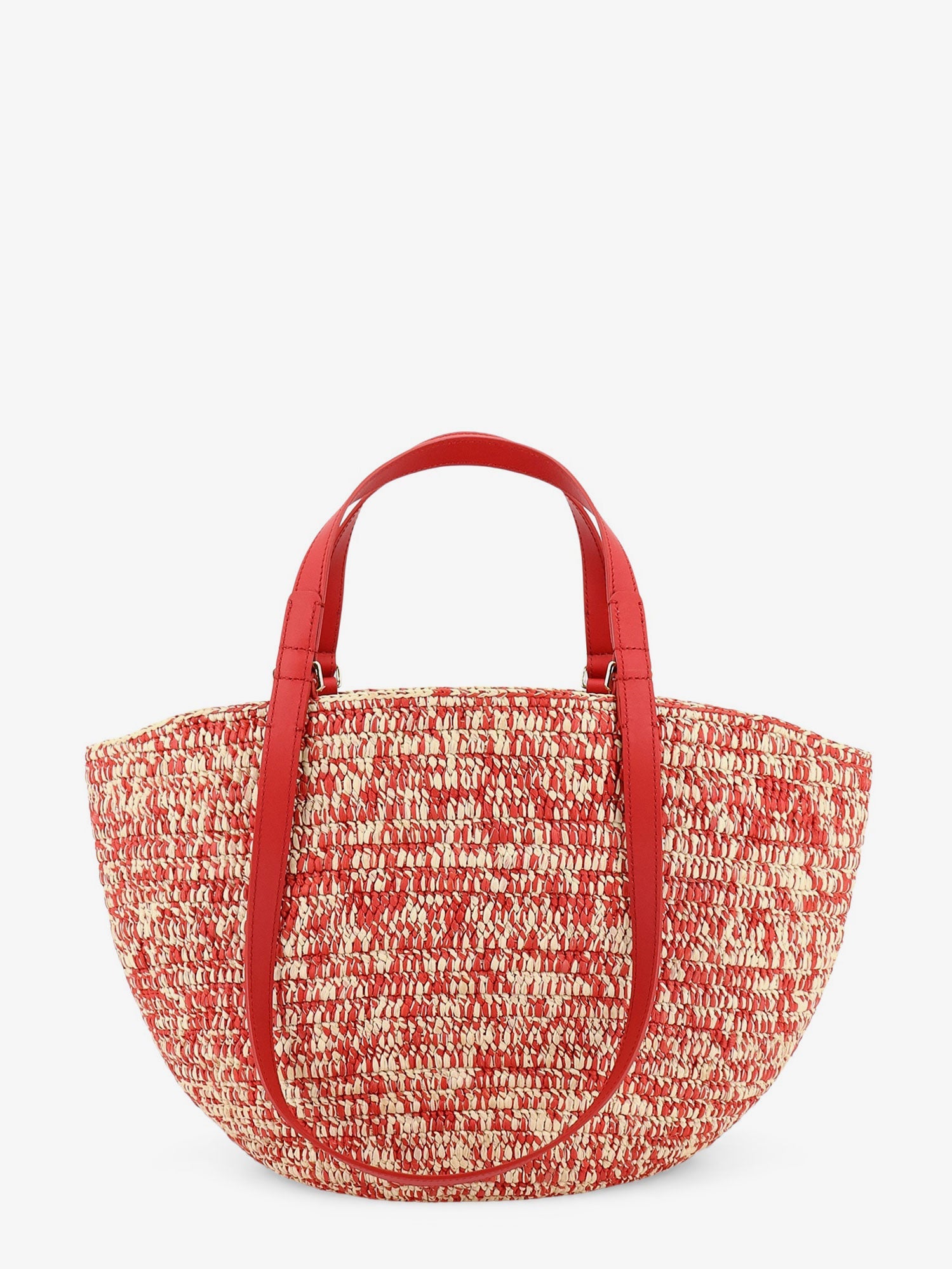 Loewe Women Paula's Ibiza -Medium Eclipse Raffia And Leather Shoulder Bag With 3D Anagram Logo