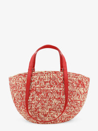 Loewe Women Paula's Ibiza -Medium Eclipse Raffia And Leather Shoulder Bag With 3D Anagram Logo