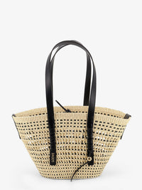 Loewe Women Paula's Ibiza -Braid Raffia And Leather Shoulder Bag