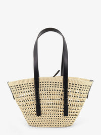 Loewe Women Paula's Ibiza -Braid Raffia And Leather Shoulder Bag