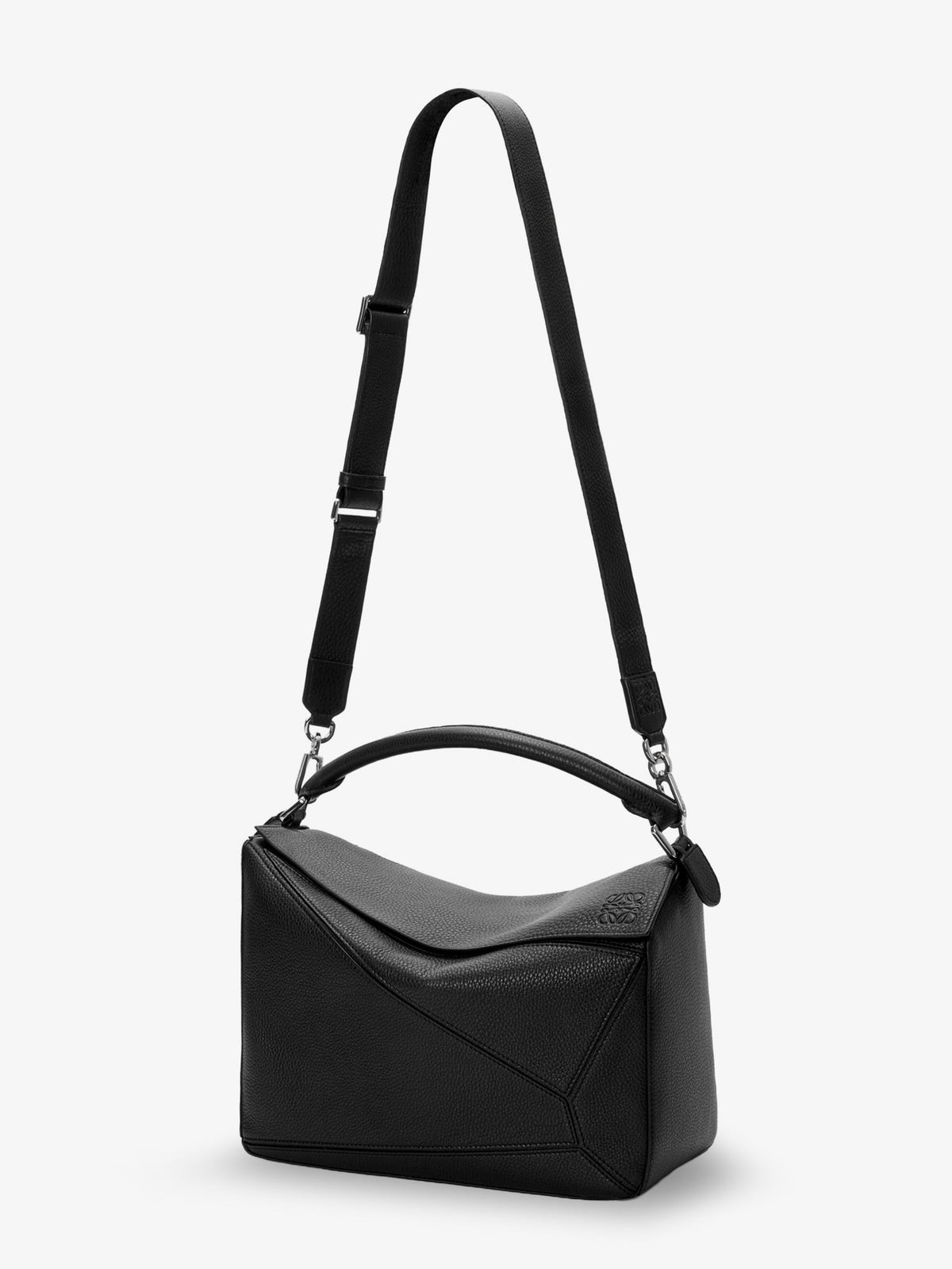 Loewe Men Puzzle Large Textured Leather Handbag