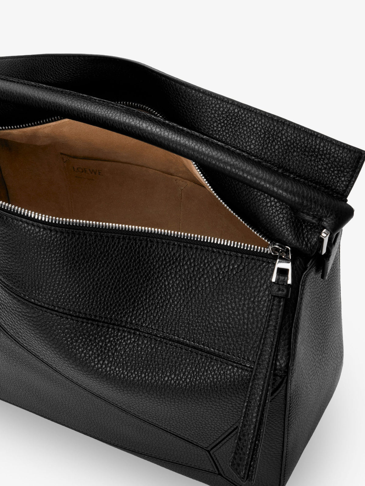 Loewe Men Puzzle Large Textured Leather Handbag