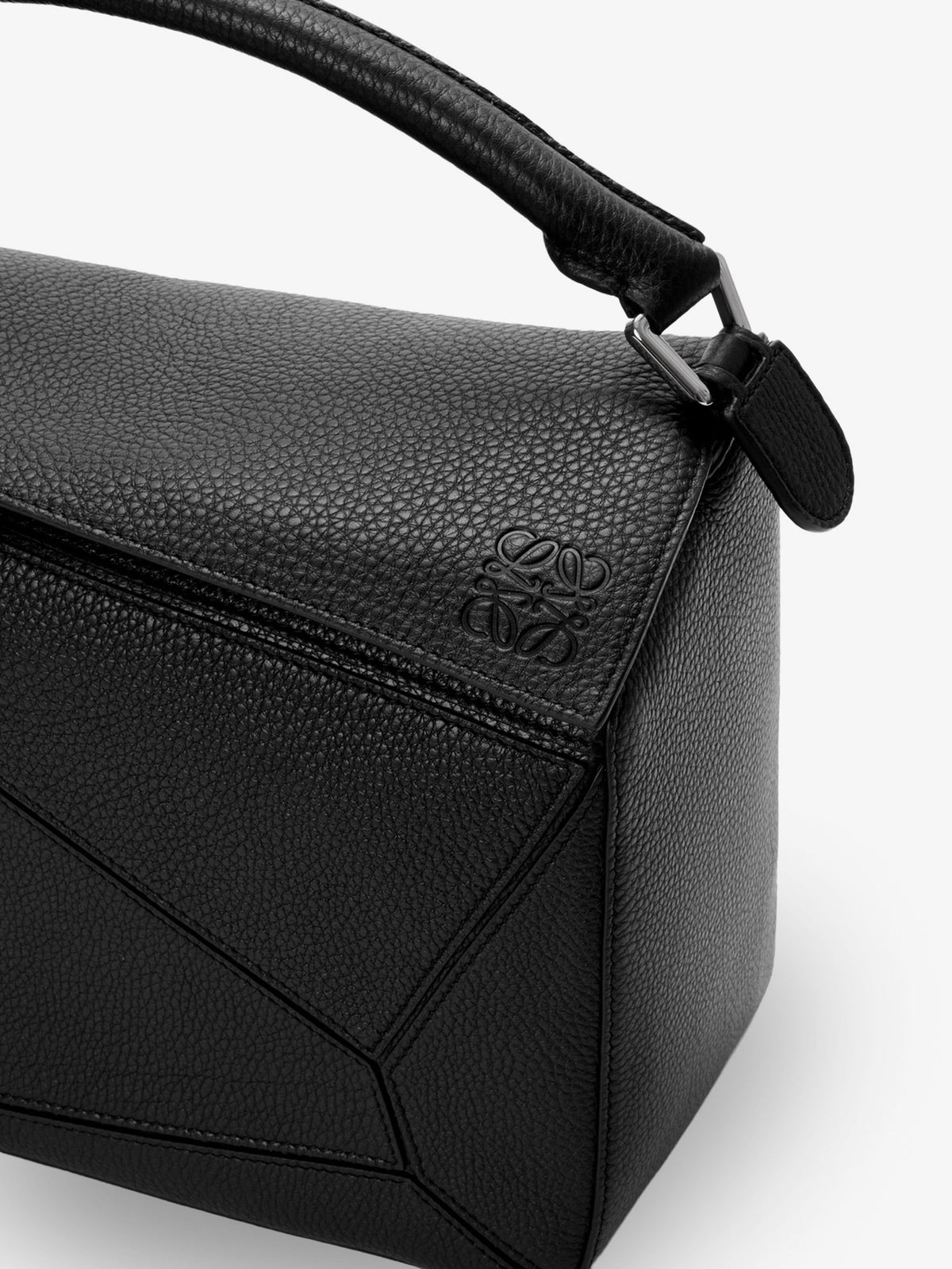 Loewe Men Puzzle Large Textured Leather Handbag
