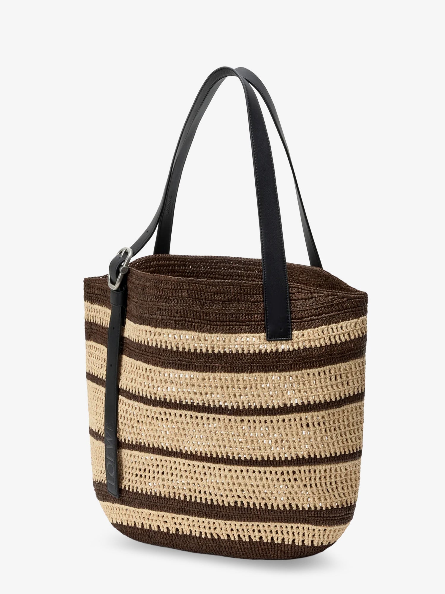 LOEWE Loewe Men Paula's Ibiza Two-Tone Raffia Loop Shopping Bag