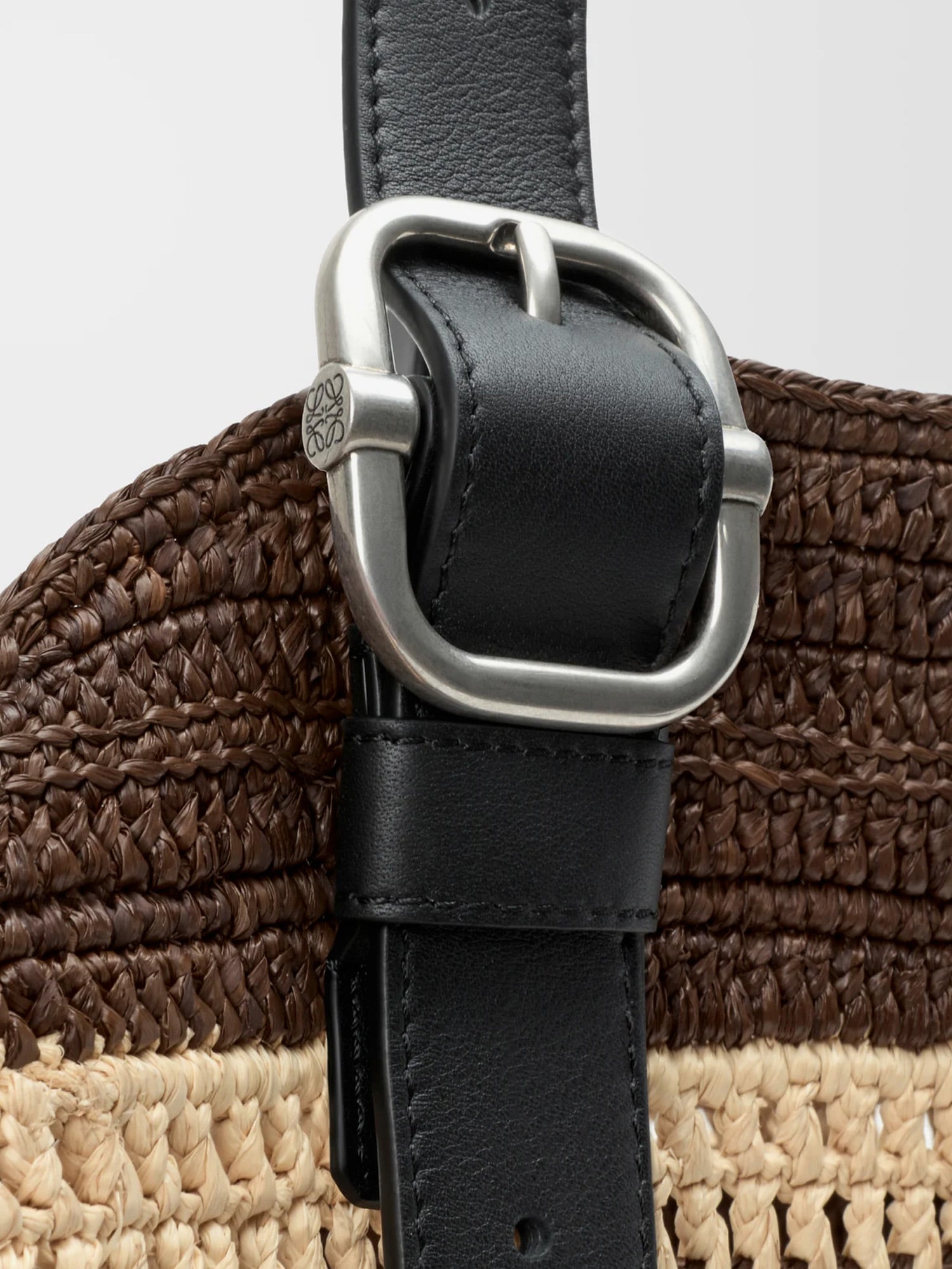 LOEWE Loewe Men Paula's Ibiza Two-Tone Raffia Loop Shopping Bag
