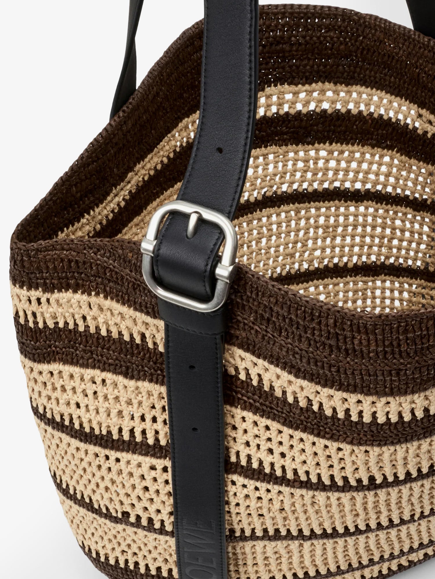 LOEWE Loewe Men Paula's Ibiza Two-Tone Raffia Loop Shopping Bag