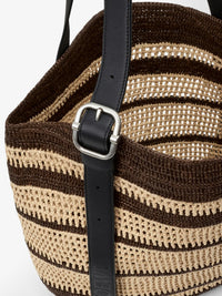 LOEWE Loewe Men Paula's Ibiza Two-Tone Raffia Loop Shopping Bag