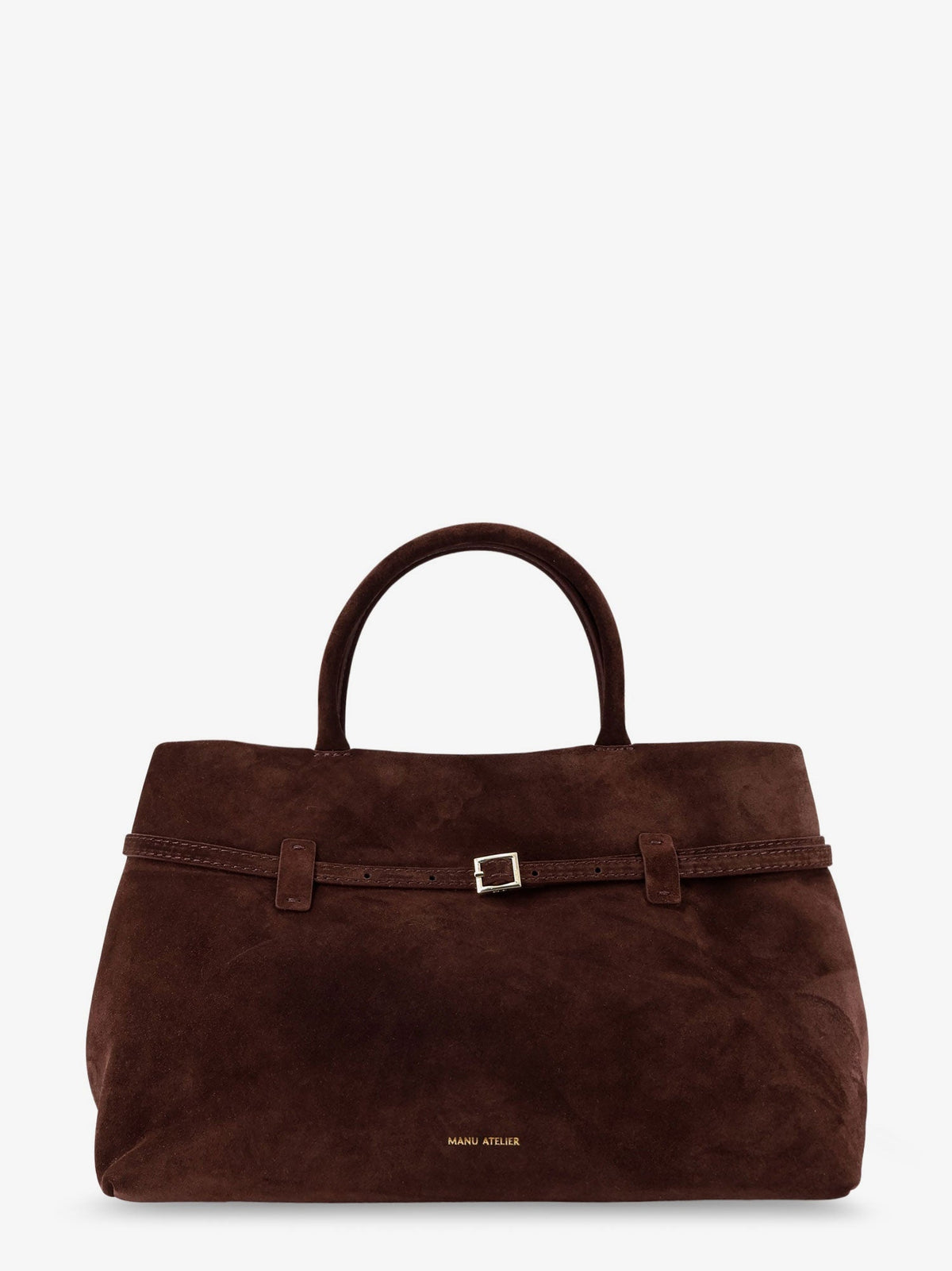 Manu Atelier Women Le Cambon 35 Suede Handbag