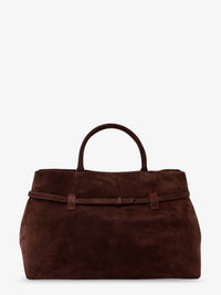 Manu Atelier Women Le Cambon 35 Suede Handbag