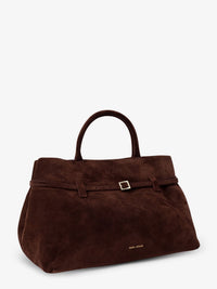 Manu Atelier Women Le Cambon 35 Suede Handbag