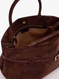 Manu Atelier Women Le Cambon 35 Suede Handbag