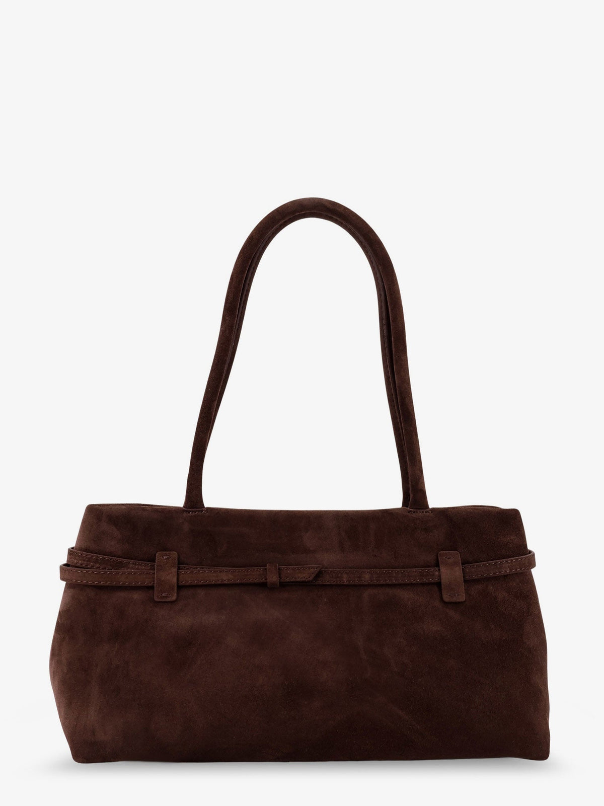 Manu Atelier Women Le Cambon East West Suede Shoulder Bag