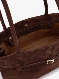 Manu Atelier Women Le Cambon East West Suede Shoulder Bag