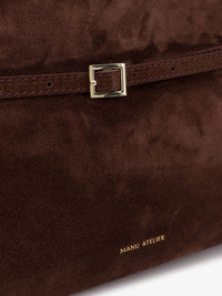 Manu Atelier Women Le Cambon East West Suede Shoulder Bag