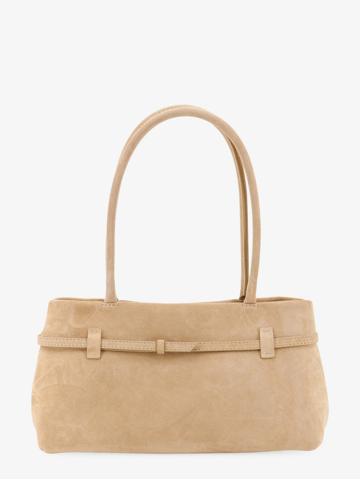Manu Atelier Women Le Cambon East West Suede Shoulder Bag