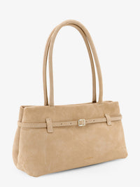 Manu Atelier Women Le Cambon East West Suede Shoulder Bag