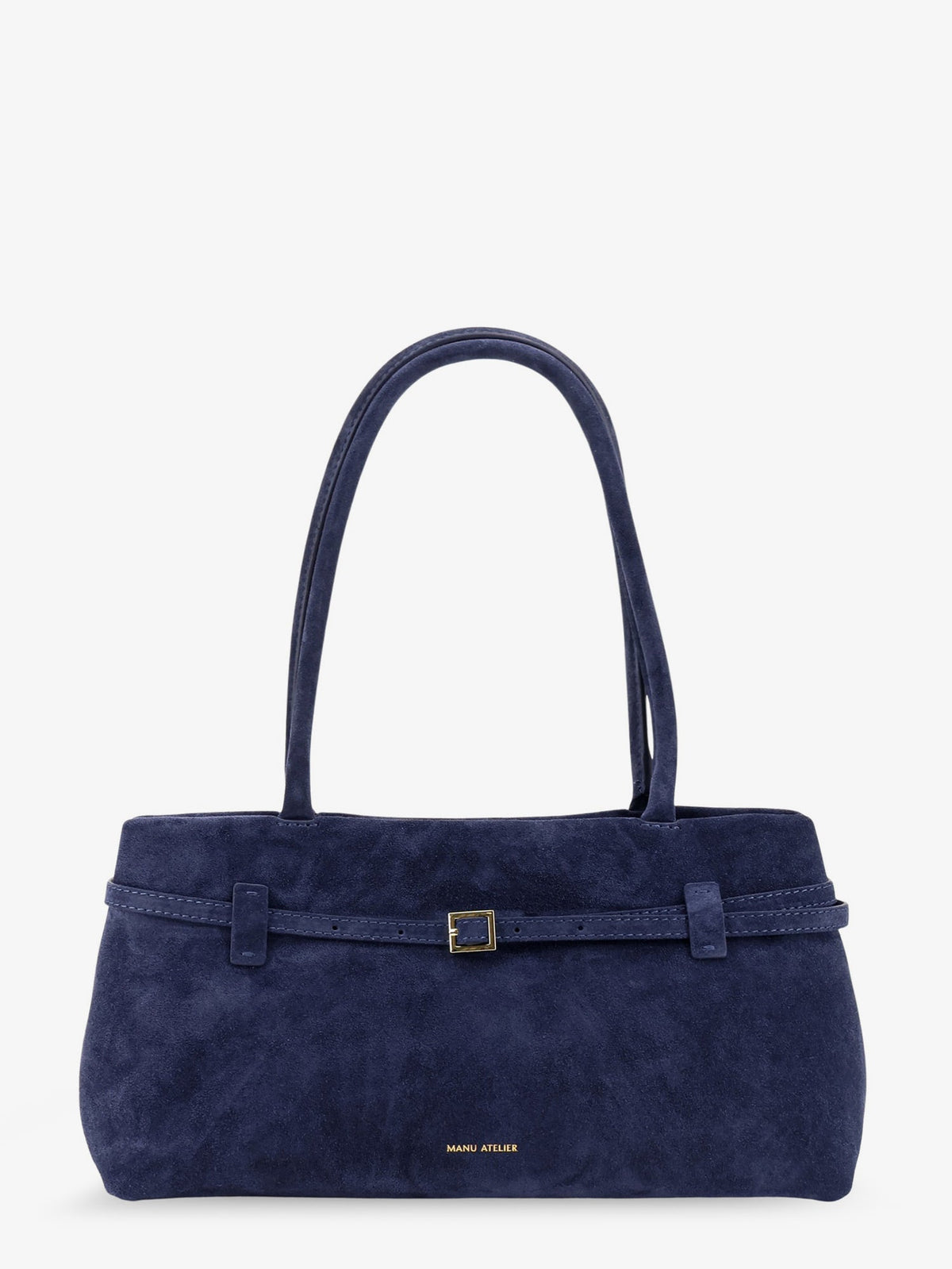 Manu Atelier Women Le Cambon East West Suede Shoulder Bag